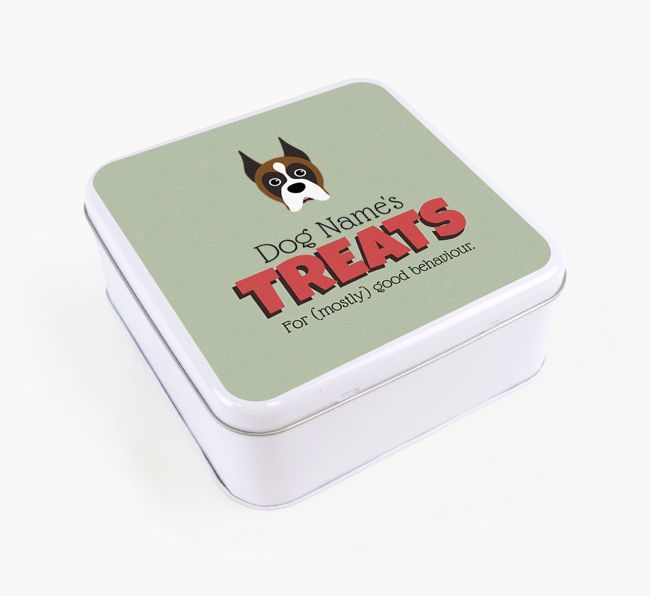 Personalised Retro Design Square Tin for your {breedFullName}